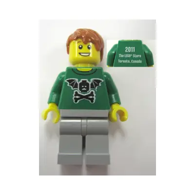  LEGO Brand Store Male, Bat Minifigure Head with Wings and Crossbones - Toronto, Canada (Sherway Square)