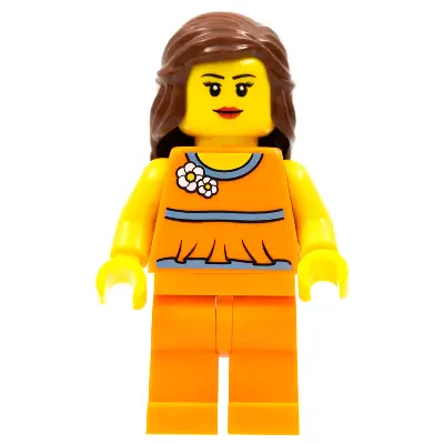  LEGO Brand Store Female, Orange Halter Top - Vancouver, BC