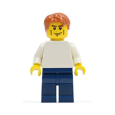  LEGO Brand Store Male, Plain White Torso, Cheek Lines (no back printing) {Manchester}