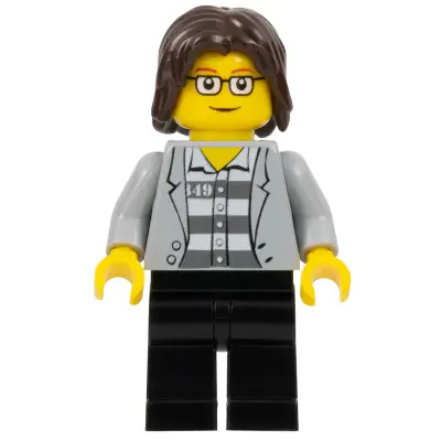  LEGO Brand Store Male, Jail Prisoner Jacket over Prison Stripes (no specific back printing) {Leeds}