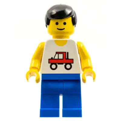  Trucker - Blue Legs, Black Male Hair