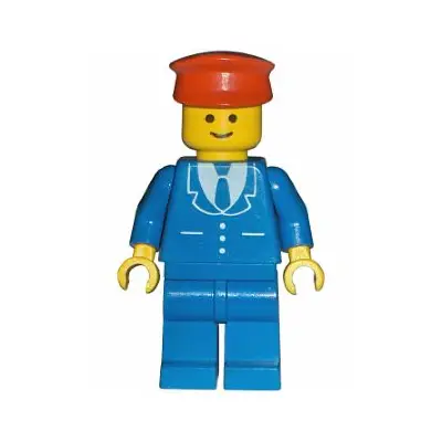  Suit with 3 Buttons Blue - Blue Legs, Red Hat