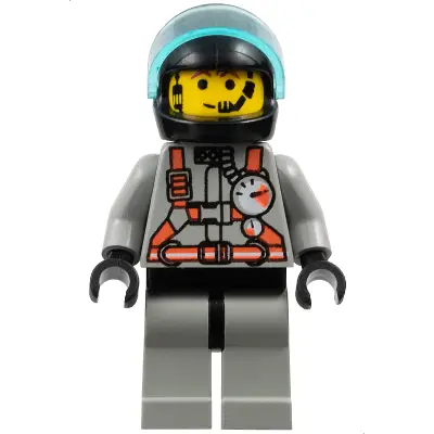  Fire - City Center 2, Light Gray Legs with Black Hips, Black Helmet