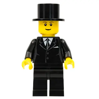  Suit Black, Top Hat, Black Legs, Reddish Brown Eyebrows