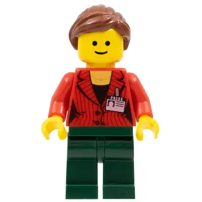  Press Woman / Reporter - Dark Green Legs