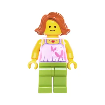  Mom, Bright Pink Top with Butterflies and Flowers, Lime Legs