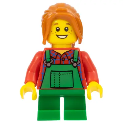  Light Keeper Girl, Green Overalls, Short Legs