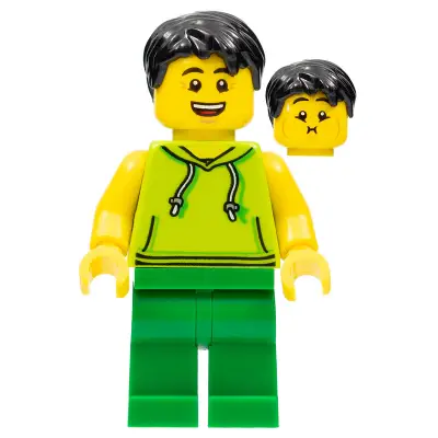  Ludo Green - Male, Lime Hoodie, Green Legs, Black Hair