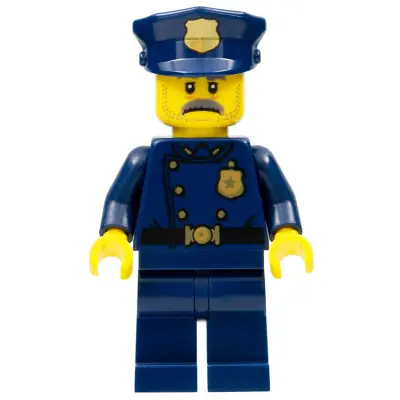  Police Officer, Moustache (1940s Era)