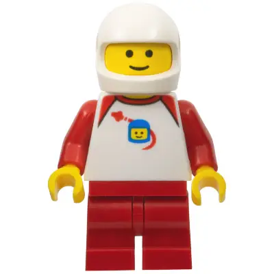  Child - Classic Space Shirt with Red Sleeves, Red Medium Legs, White Helmet