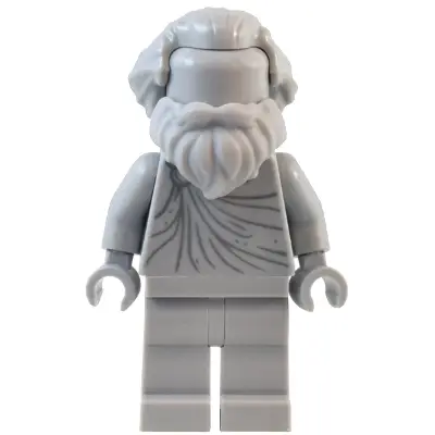  Natural History Museum Statue - Hair Swept Back, Beard, Legs