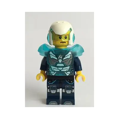  Agent Max Burns - Helmet and Armor, Dark Blue Arms