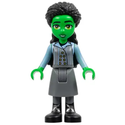  Elphaba - Mini Doll, Dark Bluish Gray Skirt, Black Boots
