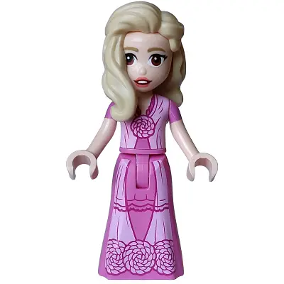  Glinda - Mini Doll, Dark Pink Dress