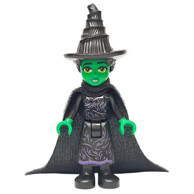  Elphaba - Mini Doll, Black Dress, Cape, Hat