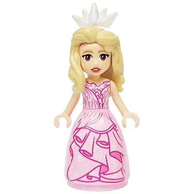  Glinda - Mini Doll, Bright Pink Dress, Wide Skirt