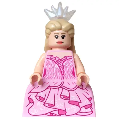  Glinda - Minifigure, Bright Pink Dress, Wide Skirt (Panniers)