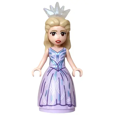  Glinda - Mini Doll, Lavender Dress, Wide Skirt, Crown Tiara