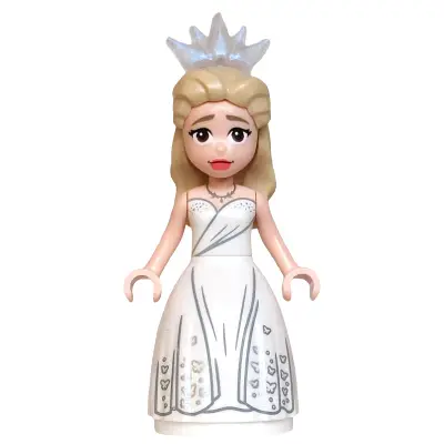 Glinda - Mini Doll, White Dress, Wide Skirt