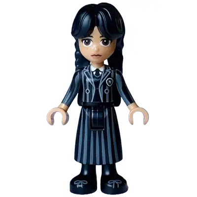  Wednesday Addams - Black and Dark Bluish Gray Nevermore Academy Uniform