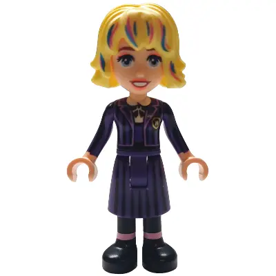  Enid Sinclair - Black and Dark Purple Nevermore Academy Uniform