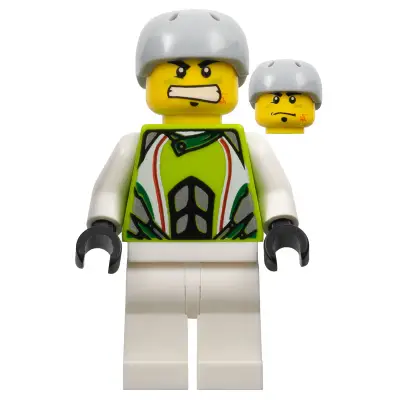  Team X-treme Daredevil 1 (REX-treme) - Sports Helmet, Plain White Legs