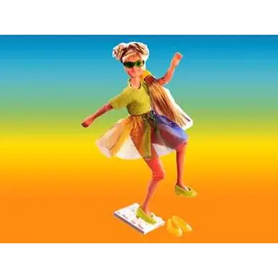 Marie in Rainbow Skirt