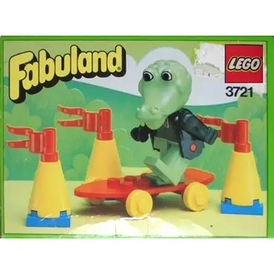 Clive Crocodile on his Skateboard