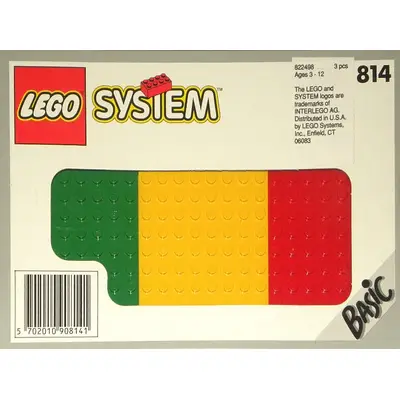 Baseplates, Green, Red and Yellow
