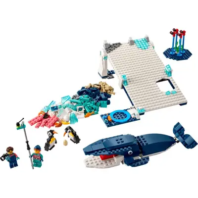 Zestaw naukowy ze zwierzętami Antarktydy