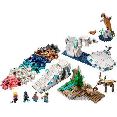 Zestaw naukowy ze zwierzętami Arktyki